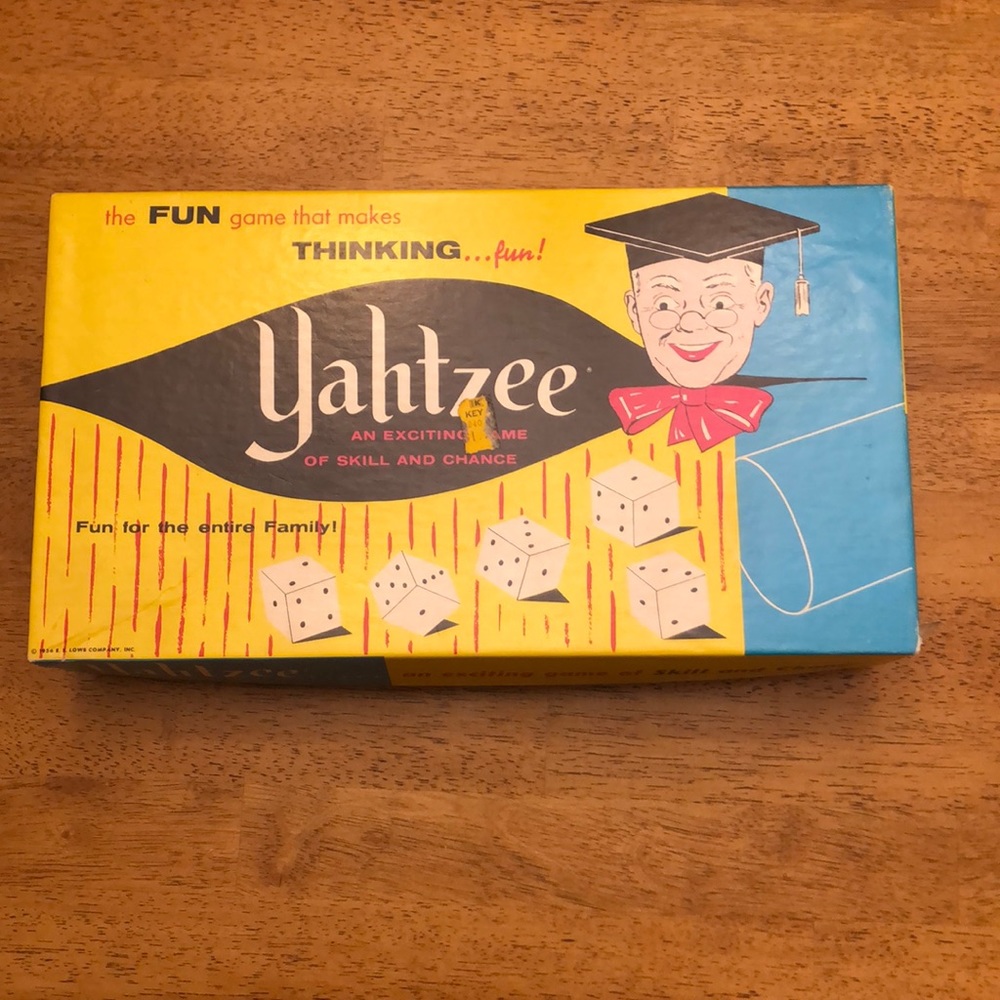 Vintage 1960’s Yahtzee Dice Game no. 950